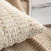 Picture of MIULEE Pack of 2 Corduroy Decorative Throw Pillow Covers 26x26 Inch Soft Boho Striped Pillow Covers Spring Modern Farmhouse Home Decor for Sofa Living Room Couch Bed Cream White