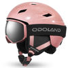 Picture of Odoland Ski Helmet and Goggles Set, Snowboard Helmet Glasses for Men, Women & Youth - Shockproof/Windproof Gear for Skiing, Snowboarding, Snowmobile Starry Pink,M