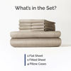 Picture of Queen 6 Piece Sheet Set - Breathable & Cooling Bed Sheets - Hotel Luxury Bed Sheets for Women, Men, Kids & Teens - Deep Pocket Bedding w/ Easy Fit - Soft & Wrinkle Free - Queen Heathered Beige Sheets