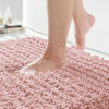 Picture of Yimobra Long Bathroom Rug Mat, 44 X 24, Non Slip Soft Absorbent Water, Machine Washable Quick Dry, Thick Modern Bathroom Bedroom, Bath Mat for Bathroom Floor, Home Decor Accessories, Light Pink