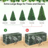 Picture of BALEINE 9 ft Christmas Tree Storage Bag, Heavy Duty Extra Large Artificial Christmas Tree Bag with Reinforced Handles and Dual Zippers Wide Opening (Transparent, 9 ft)
