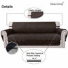 Picture of Easy-Going Reversible Oversized Couch Cover for 3 Cushion Couch Sofa Cover for Dogs Water Resistant Furniture Protector Cover with Foam Sticks for Pet (Oversized Sofa, Chocolate/Beige)