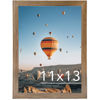 Picture of JCJMY 11x13 Picture Frame Rustic Brown for Wall Hanging, Wall Mounting Horizontally or Vertically, 11 x 13 Wall Gallery Poster Photo Frame with Shatter Resistant Plexiglass, Rustic Brown