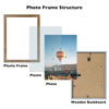 Picture of JCJMY 11x13 Picture Frame Rustic Brown for Wall Hanging, Wall Mounting Horizontally or Vertically, 11 x 13 Wall Gallery Poster Photo Frame with Shatter Resistant Plexiglass, Rustic Brown