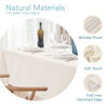 Picture of Veblandy Rectangle Tablecloth 60x120 inch Linen Textured Waterproof Table Cloth Stain and Wrinkle Resistant Washable, Decorative Fabric Table Cover for Outdoor and Indoor Use, Ivory
