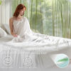 Picture of Bedsure King Size Sheet Set, Cooling Sheets King, Rayon Derived from Bamboo, Deep Pocket Up to 16", Breathable & Soft Bed Sheets, Hotel Luxury Silky Bedding Sheets & Pillowcases, White