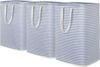 Picture of Lifewit 3 Packs Freestanding Laundry Hamper, Collapsible Waterproof Large Laundry Basket with Easy Carry Extended Handles for Clothes, Towels, Blue, 3 x 75L