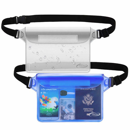 Picture of AiRunTech Clear Fanny Pack Waterproof,Beach Cruise Ship Essential Accessories Must Haves,Waterproof Pouch for Phone Passport Wallet Purse with Waist Strap