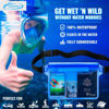 Picture of AiRunTech Clear Fanny Pack Waterproof,Beach Cruise Ship Essential Accessories Must Haves,Waterproof Pouch for Phone Passport Wallet Purse with Waist Strap