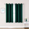 Picture of ChrisDowa Grommet Blackout Curtains for Bedroom and Living Room - 2 Panels Set Thermal Insulated Room Darkening Curtains (Forest Green, 42W x 63L)
