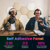 Picture of Sonic Acoustics Self-Adhesive 12 Pack Hexagon Acoustic Panels, 14" X 12" X 0.4" High Density Sound Absorbing Panels Sound Proof Insulation Beveled Edge Studio Treatment Tiles