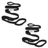 Picture of Abiarst Stretching Strap Yoga Strap for Physical Therapy, 10 Loops Yoga Straps for Stretching, Non-Elastic Stretch Strap for Pilates, Flexibility, Exercise, Stretch Band for Women & Men (2-Pack (Black+Back))