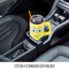 Picture of Silver Buffalo Spongebob Squarepants Smiling Face Stainless Steel Tumbler with Handle and Straw, Fits in Standard Cup Holder, 40 Ounces