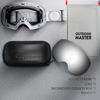 Picture of OutdoorMaster Ski Goggles PRO - Frameless, Interchangeable Lens 100% UV400 Protection Snow Goggles for Men & Women (Camo Frame VLT 10% Grey Lens with REVO Silver and Free Protective Case)