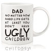 Picture of Fathers Day Dad Gifts from Daughter Son Wife,11oz Funny Coffee Mug Gifts for Dad Grandpa Father in Law,Unique Fathers Day Present Idea for Father Husband Men Him,Dad Birthday Gifts for New Dad Stepdad