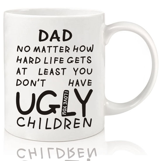 Picture of Fathers Day Dad Gifts from Daughter Son Wife,11oz Funny Coffee Mug Gifts for Dad Grandpa Father in Law,Unique Fathers Day Present Idea for Father Husband Men Him,Dad Birthday Gifts for New Dad Stepdad