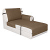 Picture of Easy-Going Reversible Chaise Lounge Couch Cover Water Resistant Sofa Cover Sectional L Shaped Sofa Slipcover with Adjustable Straps Furniture Protector for Dogs (115X34 in, Camel/Camel)