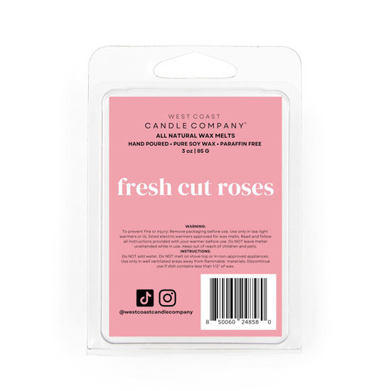 Picture of Pet Friendly Wax Melts | Pet Safe Wax Melts | All Natural Wax Melts | Non-Toxic Wax Melts | Pet Odor Eliminator | Pure Soy Wax Melts | Dog Safe Wax Melts | Veterinarian Approved (Fresh Cut Roses)