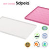 Picture of Sdpeia Under Sink Mat for Kitchen Under Sink Organizer 28x22 Under The Sink Mat Waterproof Small Bathroom Cabinet Liner Holds up to 3 Gallons(White)