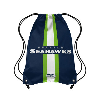 Picture of FOCO Seattle Seahawks NFL Team Stripe Wordmark Drawstring Backpack