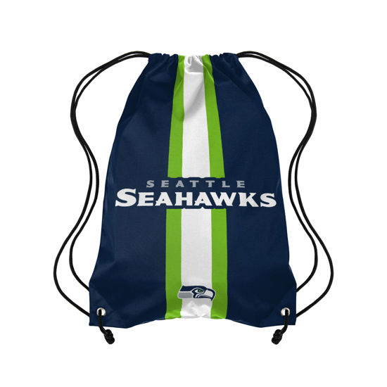 Picture of FOCO Seattle Seahawks NFL Team Stripe Wordmark Drawstring Backpack