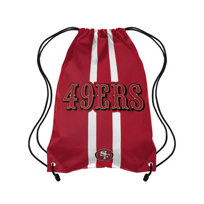 Picture of FOCO San Francisco 49ers NFL Team Stripe Wordmark Drawstring Backpack