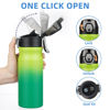 Picture of BJPKPK Stainless Steel Insulated Water Bottle With Straw Lid 18oz Reusable Metal Thermos Bottles Keep Cold And Hot,Bamboo Grove