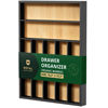 Picture of ROYAL CRAFT WOOD Luxury Bamboo Kitchen Drawer Organizer - Silverware Organizer - Utensil Holder and Cutlery Tray with Grooved Drawer Dividers for Flatware and Kitchen Utensils (7 Slot)