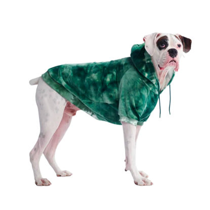 Picture of Spark Paws Dog Hoodie - Premium Quality, Buttery Soft, Superior Comfort and Fit, Calming Fleece Interior, Suitable for All Breeds -Green Skydye, 3XL