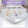 Picture of Hiaksedt Baby Playpen 74x50 in PlayPen for Babies and Toddlers, Large Play Yards for Indoor & Outdoor with Zipper Gates, Breathable Mesh with Mat