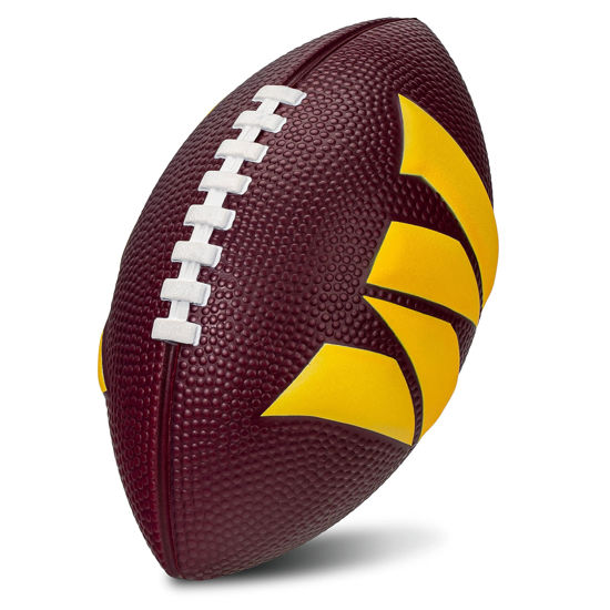Picture of Franklin Sports NFL Washington Commanders Foam Football - Kids Junior Size Foam Football - Soft Kids Football - Mini Football - Perfect for Gameday + Football Fans - 3D NFL Logos - 8.5"
