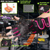 Picture of MOREOK Workout Gloves Padded Weight Lifting Gloves for Men/Women, [3MM Gel] Fingerless Grip Gym Gloves Fitness Gloves Pink-M