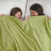 Picture of NEWCOSPLAY Super Soft Throw Blanket Green Premium Silky Flannel Fleece Leaves Pattern Lightweight Bed Blanket All Season Use (Green, Throw(40"x50"))