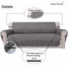 Picture of Easy-Going 4 Seater Sofa Slipcover Reversible Sofa Cover Water Resistant Couch Cover with Foam Sticks Elastic Straps Furniture Protector for Pets Children Dog Cat (XX-Large, Gray/LightGray)