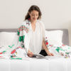 Picture of Berkshire Blanket Peanuts® VelvetLoft® Cute Character Snoopy Plush Blanket,Christmas Snowy Scene,Twin 60 in x 90 in (Official Peanuts® Product)