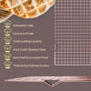 Picture of BRIOUT Cooling Rack for Baking, 16x10 Inches Baking Rack, Thick Wire Cookie Rack for Cooking, Roasting, Grilling, Drying, Oven Safe, Fits Half Sheet Pan, Rose Gold