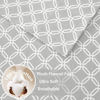 Picture of Sleep Philosophy True North Cozy Flannel Warm 100% Cotton Sheet - Novelty Print Animals Stars Cute Ultra Soft Cold Weather Bedding Set, Twin, Grey Geo 3 Piece