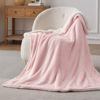 Picture of Bedsure Sherpa Fleece Throw Blanket for Couch - Thick and Warm, Soft Fuzzy Plush Throw Blanket for Winter, Pink, 50x60 Inches