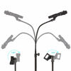 Picture of Boom Mic Stand-Kangziliang Mike Stand Gooseneck Microphone Stand Tripod Adjustable Height 3'- 6' with Mic Clips and 3/8" - 5/8" Adapter Microphone Stand for Singing