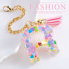 Picture of Letter Charm Accessories for Stanley Cup 1 PCS Cute Initial Keychain Handle Charm for Stanley Tumbler for Women Pink Letter R