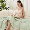 Picture of EMME Cotton Throw Blanket for Couch Soft Muslin Blankets 50"x60" Lightweight Breathable Blanket All Season Gauze Blanket, Mint Green