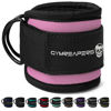 Picture of Gymreapers Ankle Straps (Pair) For Cable Machine Kickbacks, Glute Workouts, Lower Body Exercises - Adjustable Leg Straps with Neoprene Padding (Pink, Pair)