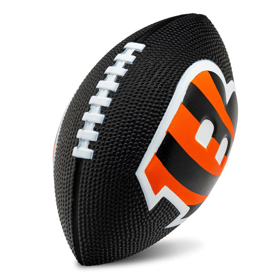 Picture of Franklin Sports NFL Cincinnati Bengals Football - Kids Foam Football - Soft Football - Mini Size - Perfect for Gameday - 8.5" 3D Logos!