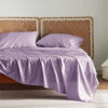Picture of Bedsure Queen Sheet Set, Cooling Sheets for Queen Size Bed Set, Rayon Derived from Bamboo, Breathable & Soft Deep Pocket Up to 16 Inches, Hotel Luxury Silky Bedding, Bedsheet & Pillowcases, Lilac