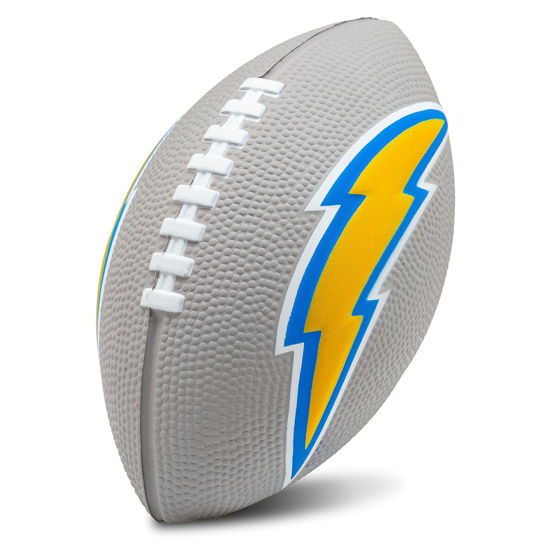Picture of Franklin Sports NFL Los Angeles Chargers Football - Kids Foam Football - Soft Football - Mini Size - Perfect for Gameday - 8.5" 3D Logos!