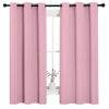 Picture of NICETOWN Room Darkening Curtains 63" Long Set of 2 for Bedroom, Rouge Pink Nursery Essential Thermal Insulated Solid Grommet Top Blackout Curtains/Drapes (1 Pair, 42 inches Wide)