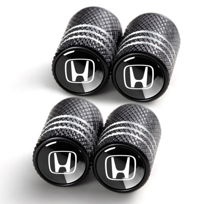 Picture of Tire Valve Stem Cap Cover for Honda Belt O-Ring Seal Corrosion Resistant,Tire Valve Stem Air Cap 4 Pack Black…