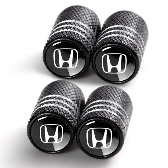 Picture of Tire Valve Stem Cap Cover for Honda Belt O-Ring Seal Corrosion Resistant,Tire Valve Stem Air Cap 4 Pack Black…