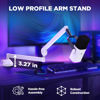 Picture of InnoGear Low Profile Mic Arm, 360° Rotatable Microphone Boom Arm Mic Stand for Fifine AM8 K669B Blue Yeti HyperX QuadCast SoloCast AT2020, with Mic Clip 3/8" to 5/8", 3/8" to 1/4" Adapter, White