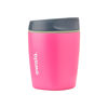 Picture of Owala SmoothSip Insulated Stainless Steel Coffee Tumbler, Reusable Iced Coffee Cup, Hot Coffee Travel Mug, BPA Free, Perfect for Cappuccino, 10 oz, Pink (Watermelon Breeze)